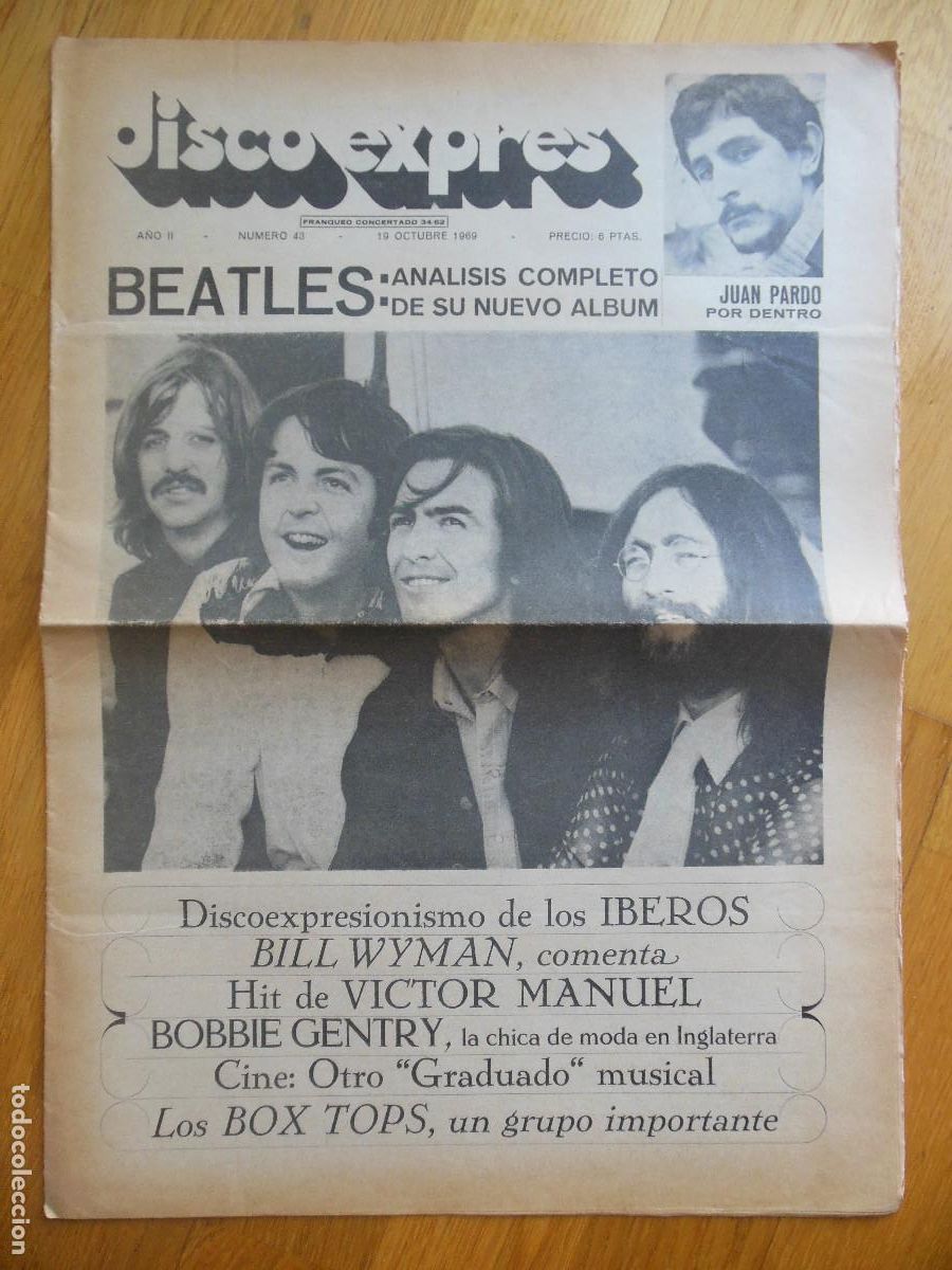Revistas de m&uacute;sica: REVISTA DISCO EXPRES N&ordm; 59 THE BEATLES LOS ANGELES LEONARDO FAVIO ROBERT PLANT 1970 MUSICA