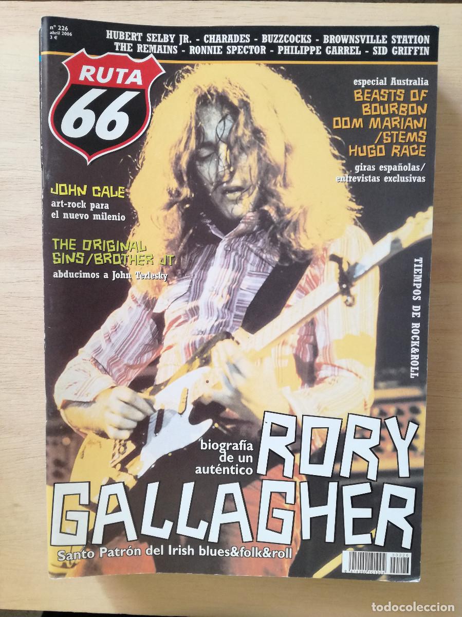 Revistas de m&uacute;sica: RUTA 66 N&ordm; 226 RORY GALLAGHER JOHN CALE DOM MARIANI - PEDIDO MINIMO 7&euro;