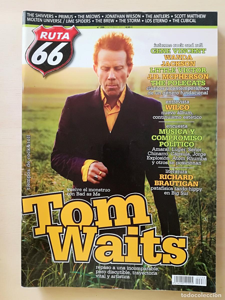 Revistas de m&uacute;sica: RUTA 66 N&ordm; 286 TOM WAITS GENE VINCENT WILCO - PEDIDO MINIMO 7&euro;
