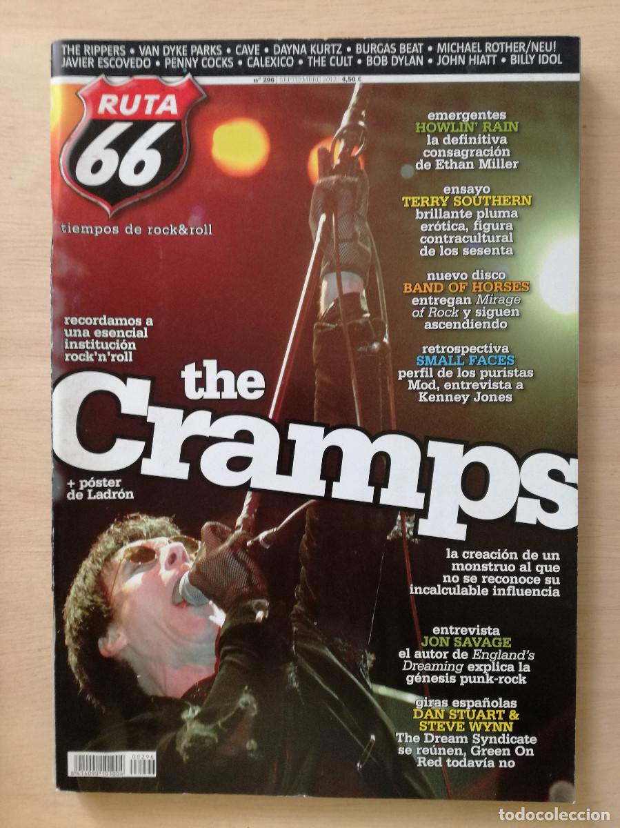 Revistas de m&uacute;sica: RUTA 66 N&ordm; 296 THE CRAMPS SMALL FACES TERRY SOUTHERN - PEDIDO MINIMO 7&euro;