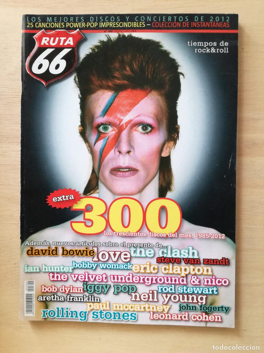 Revistas de m&uacute;sica: RUTA 66 N&ordm; 300 EXTRA DISCOS DEL MES DAVID BOWIE - PEDIDO MINIMO 7&euro;