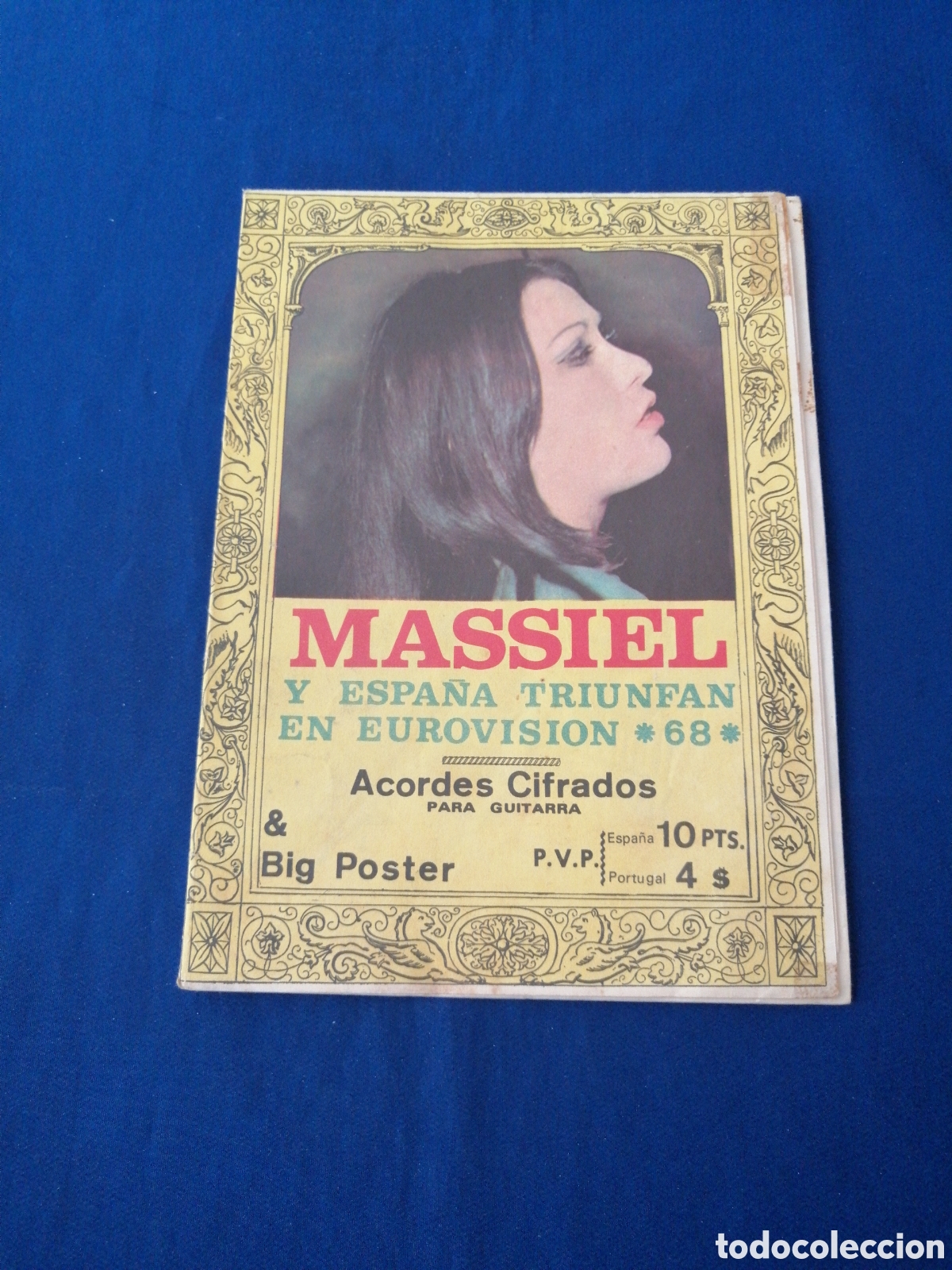 Magazines de musique: ACORDES CIFRADOS PARA GUITARRA MASSIEL Y ESPA&Ntilde;A TRIUNFAN EN EUROVISION 68 POSTER DESPLEGABLE