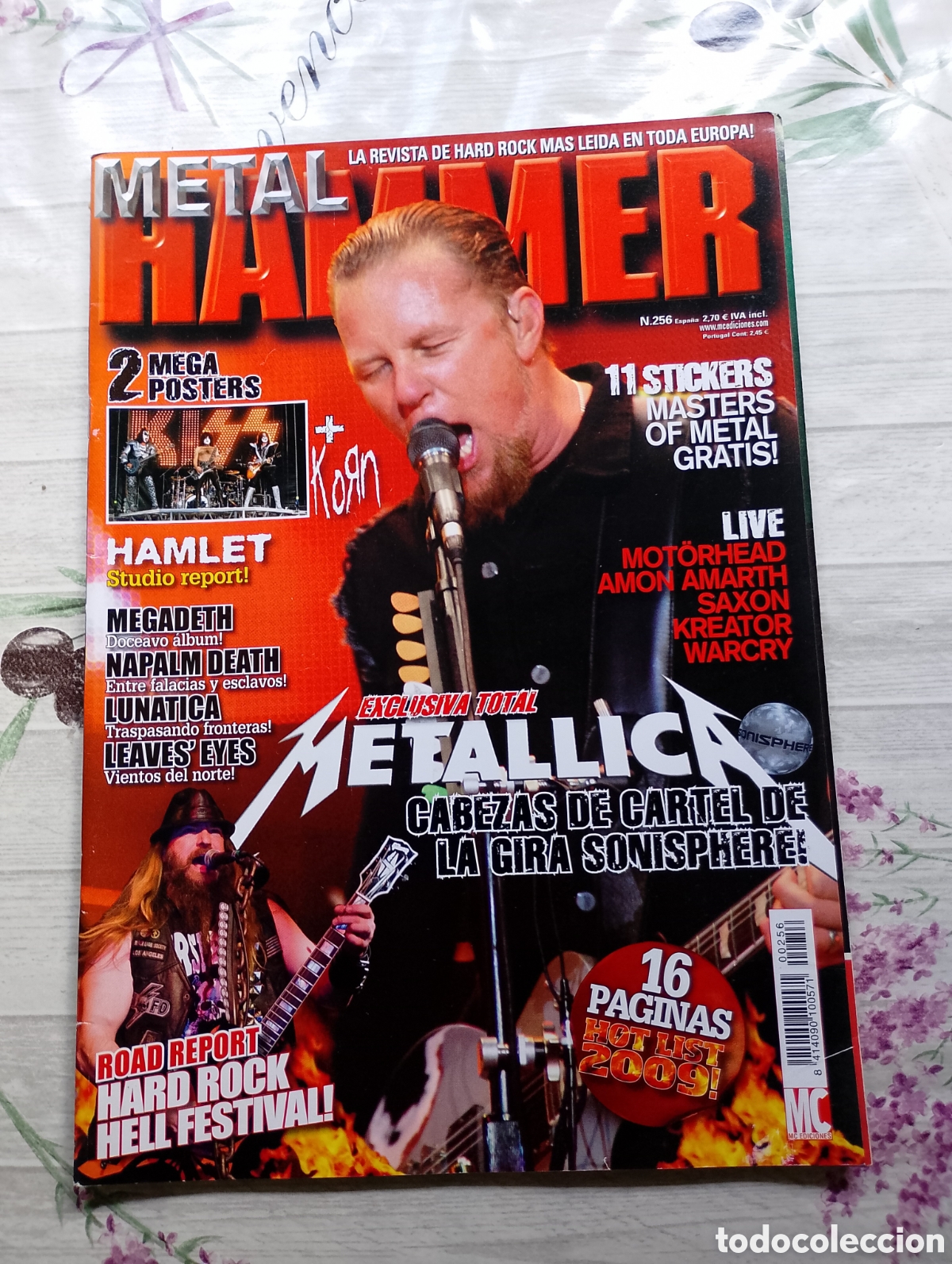 Revistas de m&uacute;sica: Metal Hammer. Revista de Hard Rock. N. 256. Metallica