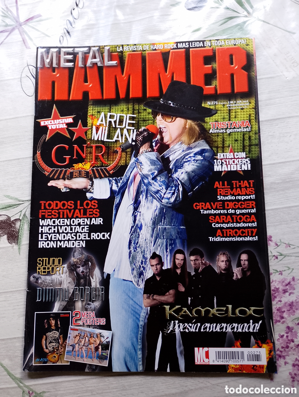 Revistas de m&uacute;sica: Metal Hammer. Revista de Hard Rock. N. 275. Guns N'Roses