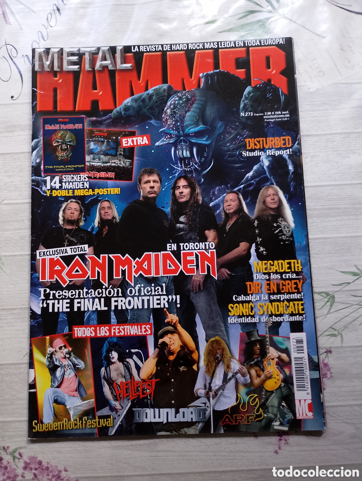 Revistas de m&uacute;sica: Metal Hammer. Revista de Hard Rock. N. 273. Iron Maiden