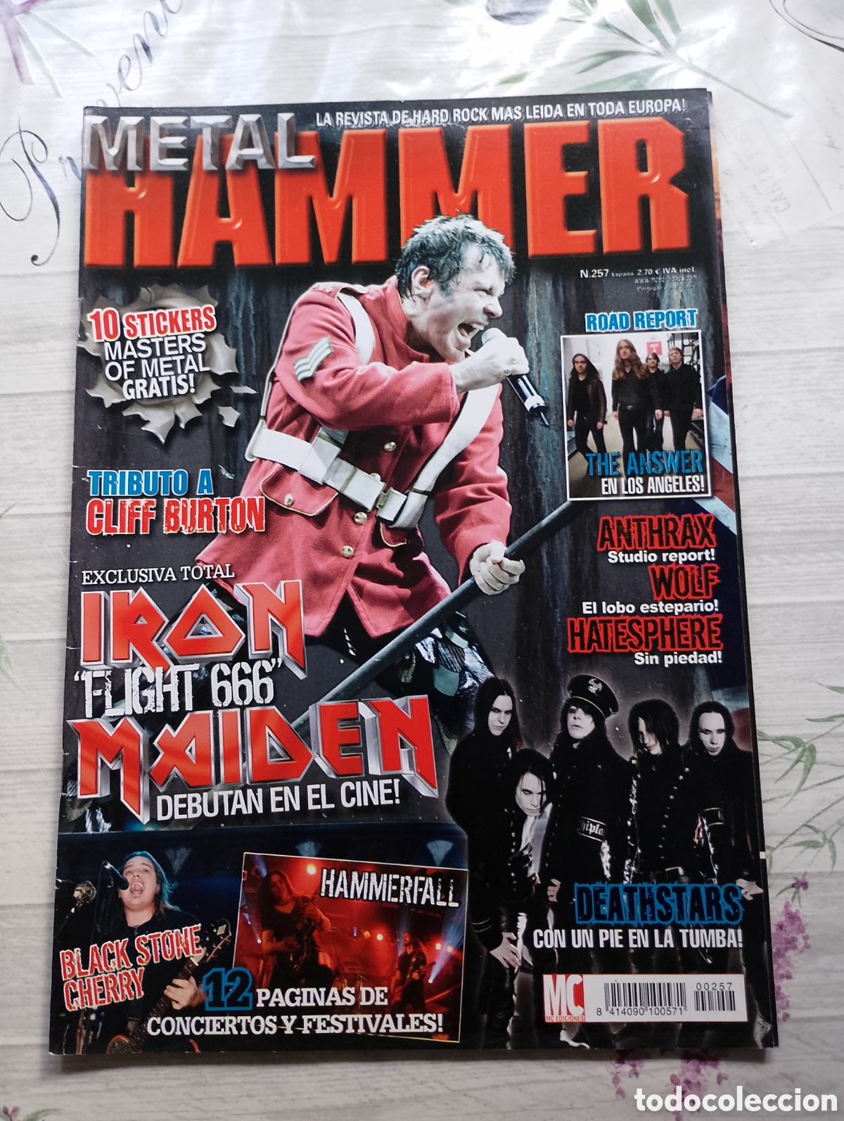 Revistas de m&uacute;sica: Metal Hammer. Revista de Hard Rock. N. 257. Iron Maiden