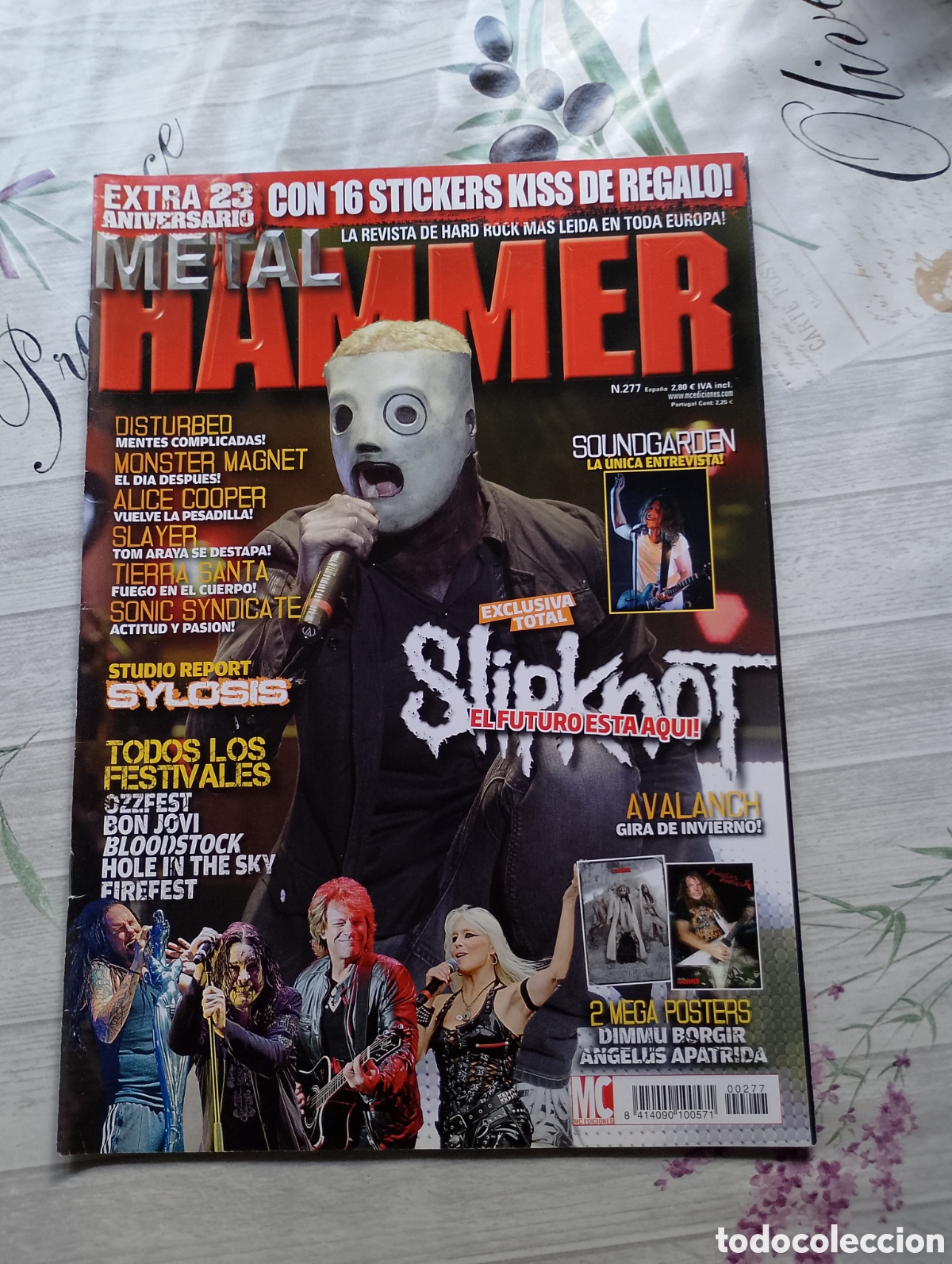 Revistas de m&uacute;sica: Metal Hammer. Revista de Hard Rock. N. 277. Slipknot