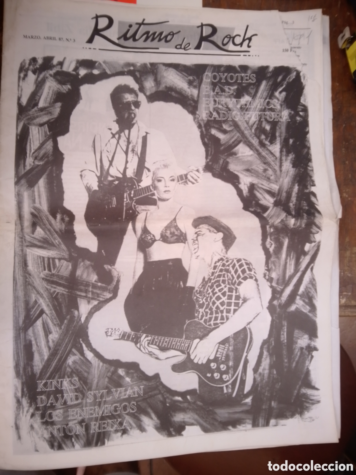 Revistas de m&uacute;sica: RITMO DE ROCK. PERIODICO MUSICAL. MARZO ABRIL 87. NUM. 3. MUEVE - T. 1987