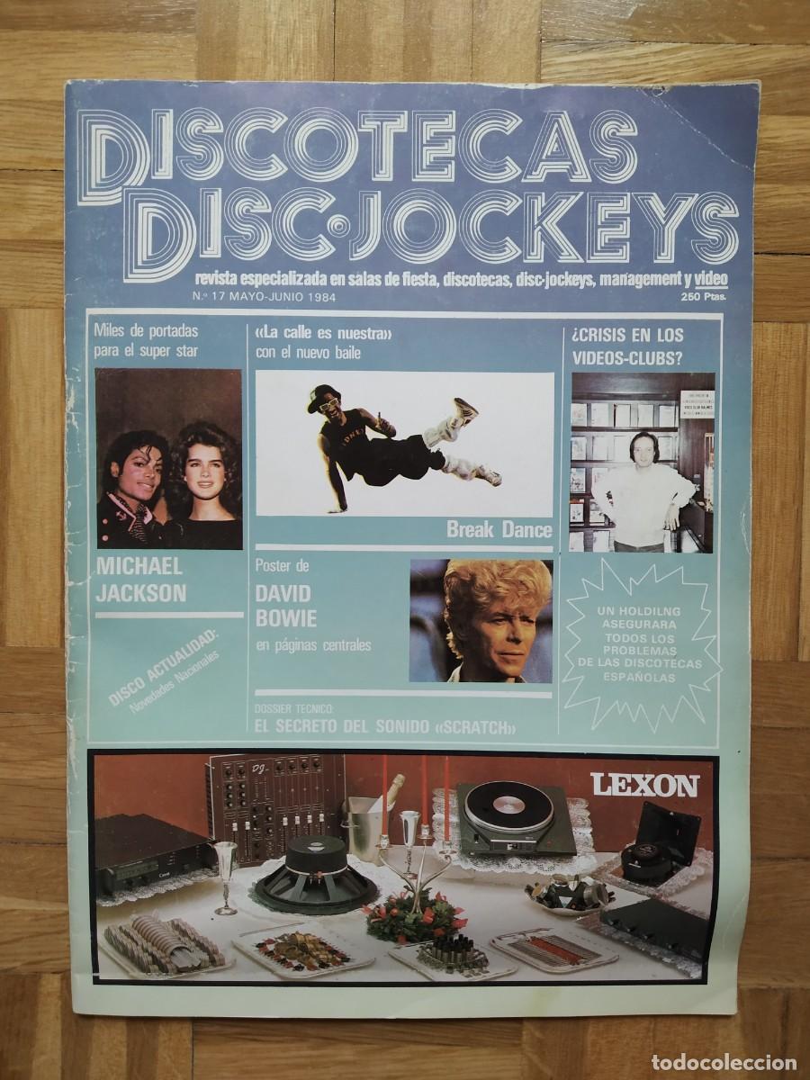 Revistas de m&uacute;sica: REVISTA DISCOTECAS DISC JOCKEYS MICHAEL JACKSON DAVID BOWIE POSTER CENTRAL VER FOTOS