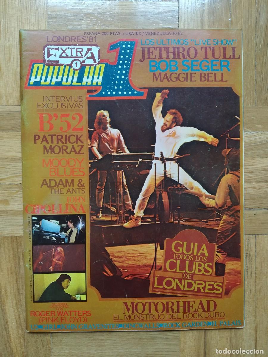 Music magazines: REVISTA POPULAR 1 EXTRA LONDRES 81 MAGGIE BELL BOB SEGER ROGER WATTERS PINK FLOYD CIPPOLLINA POSTER