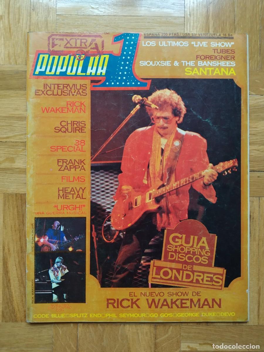 Revistas de m&uacute;sica: REVISTA POPULAR 1 EXTRA 2 SANTANA RICK WAKEMAN FRANK ZAPPA RICK WAKEMAN TUBES URGH!