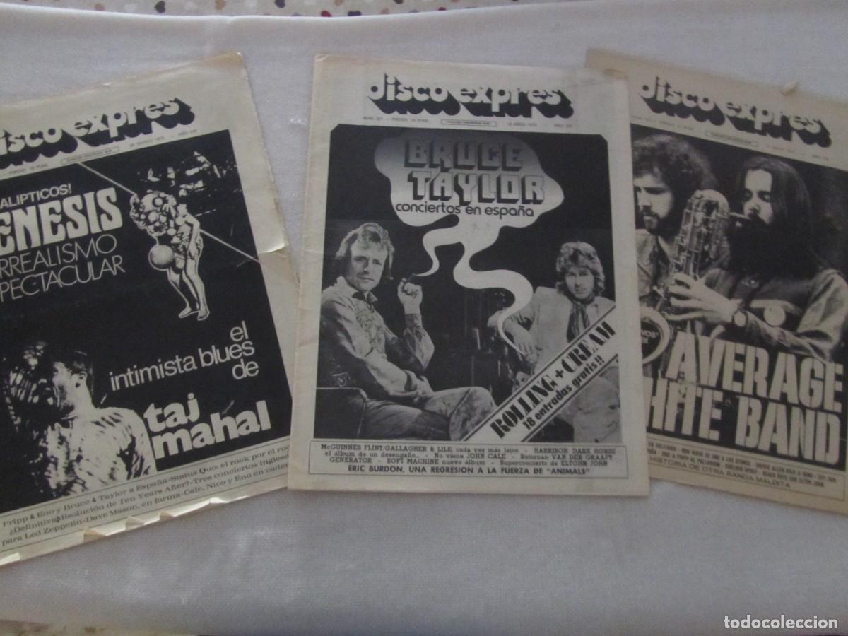 Revistas de m&uacute;sica: DISCO EXPRES, LOTE DE 24 REVISTAS,DEEP PURPLE,GENESIS,PINK FLOYD,RAIMON,RAINBOW,LOU REED,EAGLES,ENO