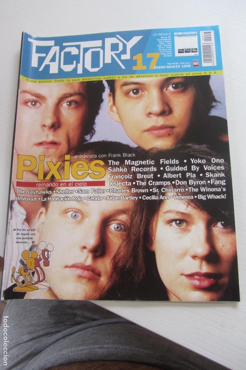 Revistas de m&uacute;sica: FACTORY N&ordm; 17/ENERO MARZO 1998 - PIXIES-YOKO ONO-SR CHINARO ARX63