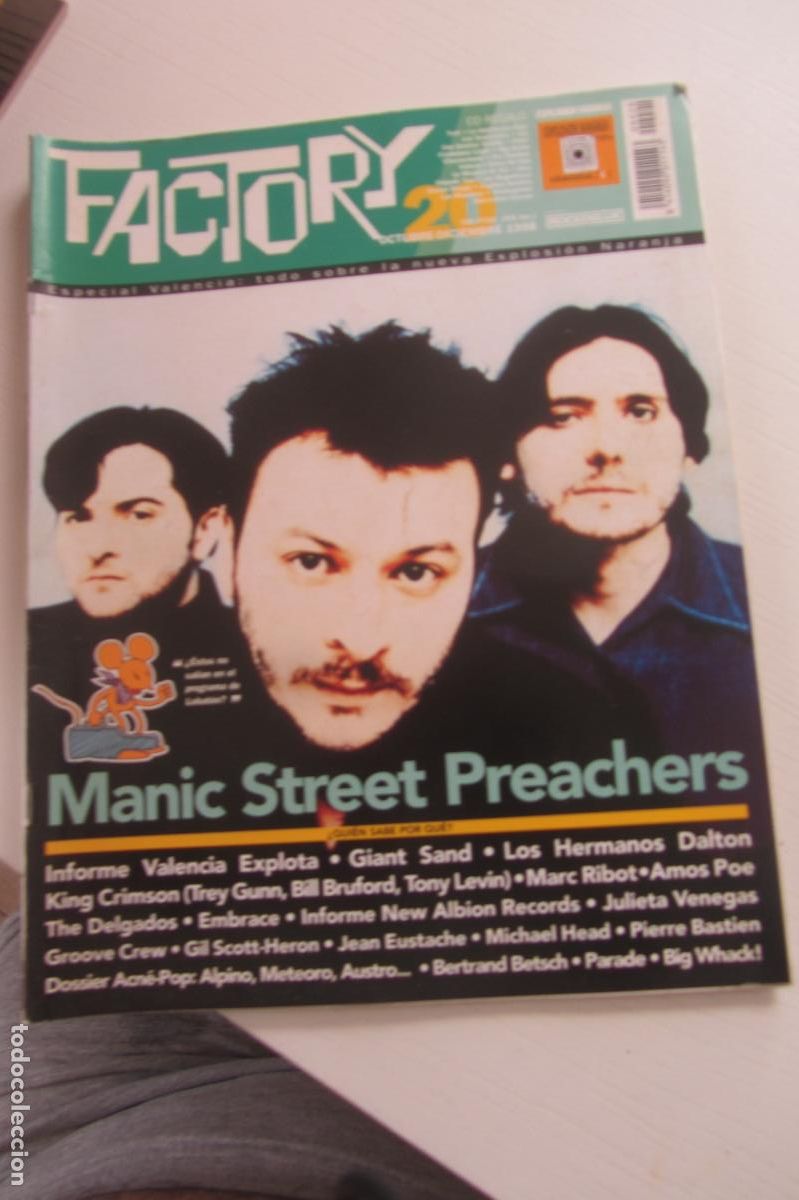 Revistas de m&uacute;sica: FACTORY N&ordm; 20 - OCT/DIC 1998 - PORTADA MANIC STREET PREACHERS ARX63