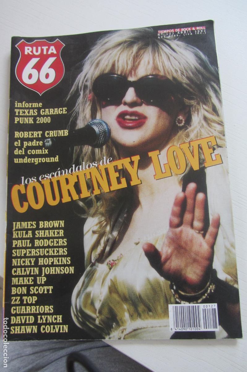 Revistas de m&uacute;sica: Ruta 66 n&ordm; 127, Courtney Love, James Brown, Kula Shaker, Nicki Hopkins, Zz-top, Bon Scott, MakeARX63