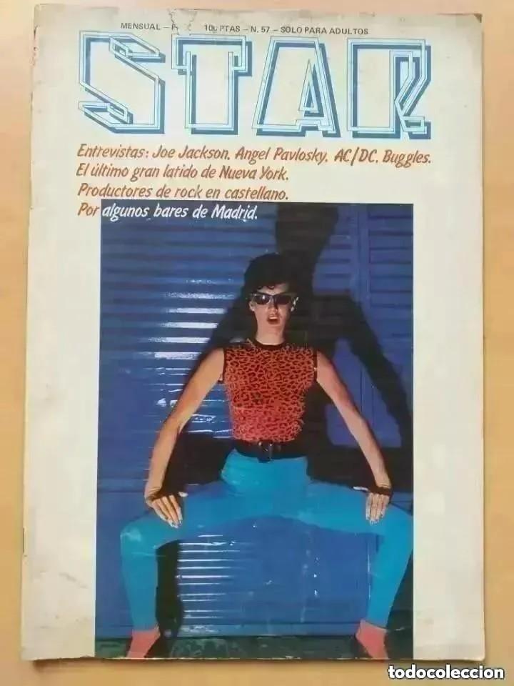 Revistas de m&uacute;sica: REVISTA STAR. NUM 57. 1980. JOE JACKSON, AC DC, BUGGLES, BARES MADRID, ANGEL PAVLOSKY