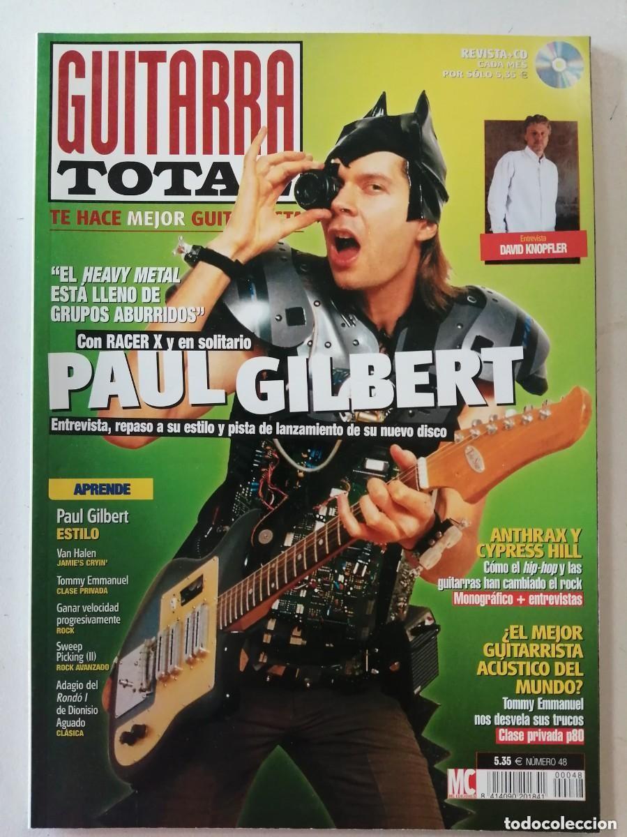 Revistas de m&uacute;sica: GUITARRA TOTAL, REVISTA MUSICAL N&ordm; 48. PAUL GILBERT