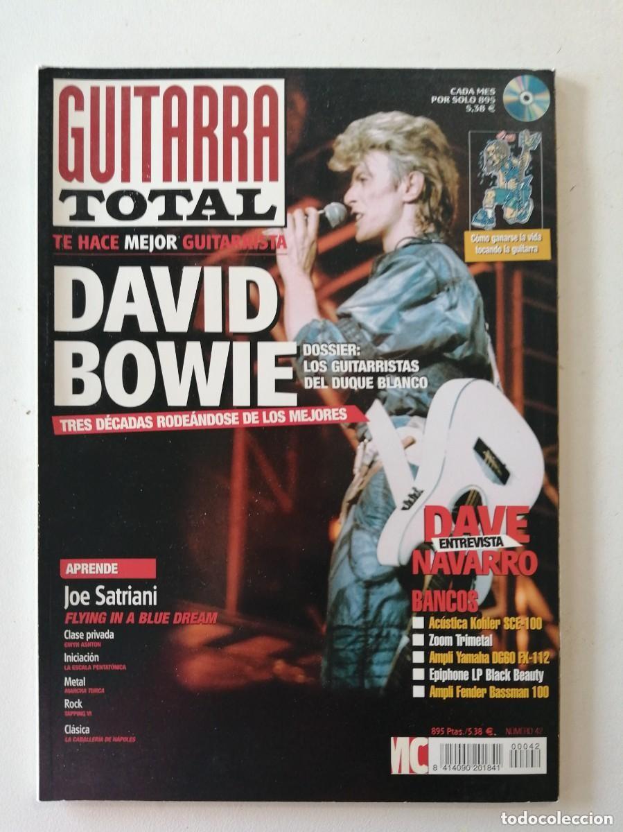 Revistas de m&uacute;sica: GUITARRA TOTAL, REVISTA MUSICAL N&ordm; 42. DAVID BOWIE