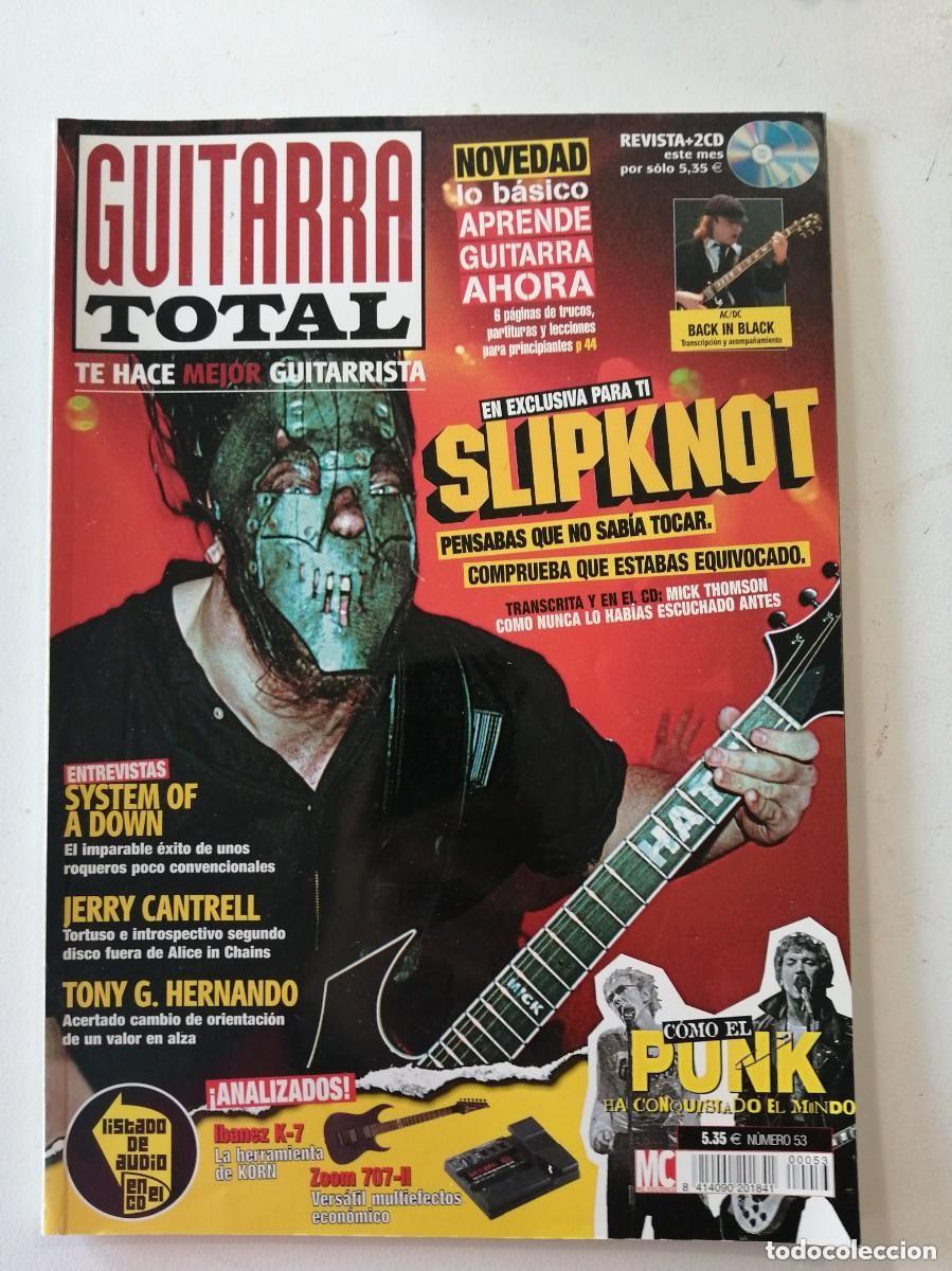 Revistas de m&uacute;sica: GUITARRA TOTAL, REVISTA MUSICAL N&ordm; 53. SLIPKNOT