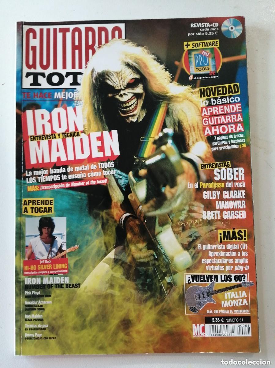 Revistas de m&uacute;sica: GUITARRA TOTAL, REVISTA MUSICAL N&ordm; 51. IRON MAIDEN