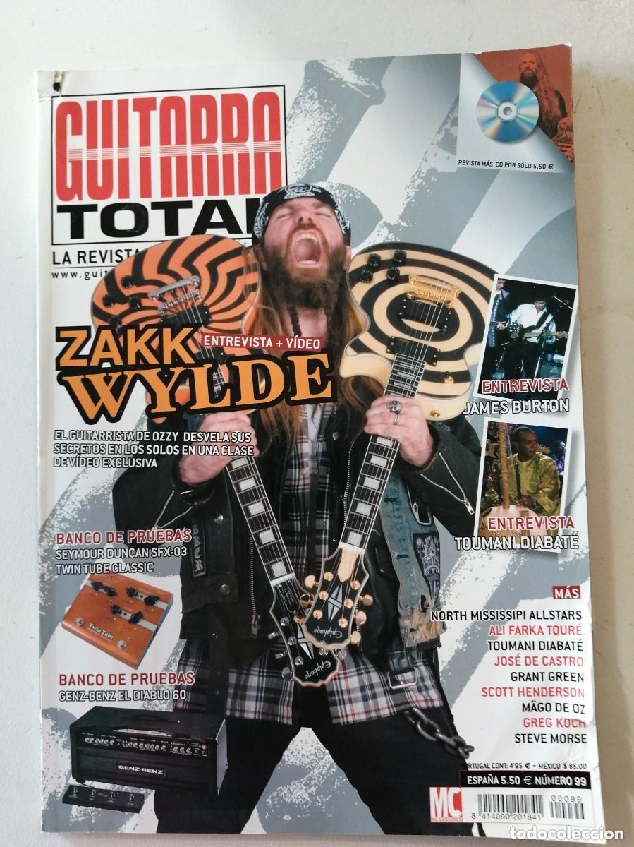 Revistas de m&uacute;sica: GUITARRA TOTAL, REVISTA MUSICAL N&ordm; 99. ZAKK WYLDE