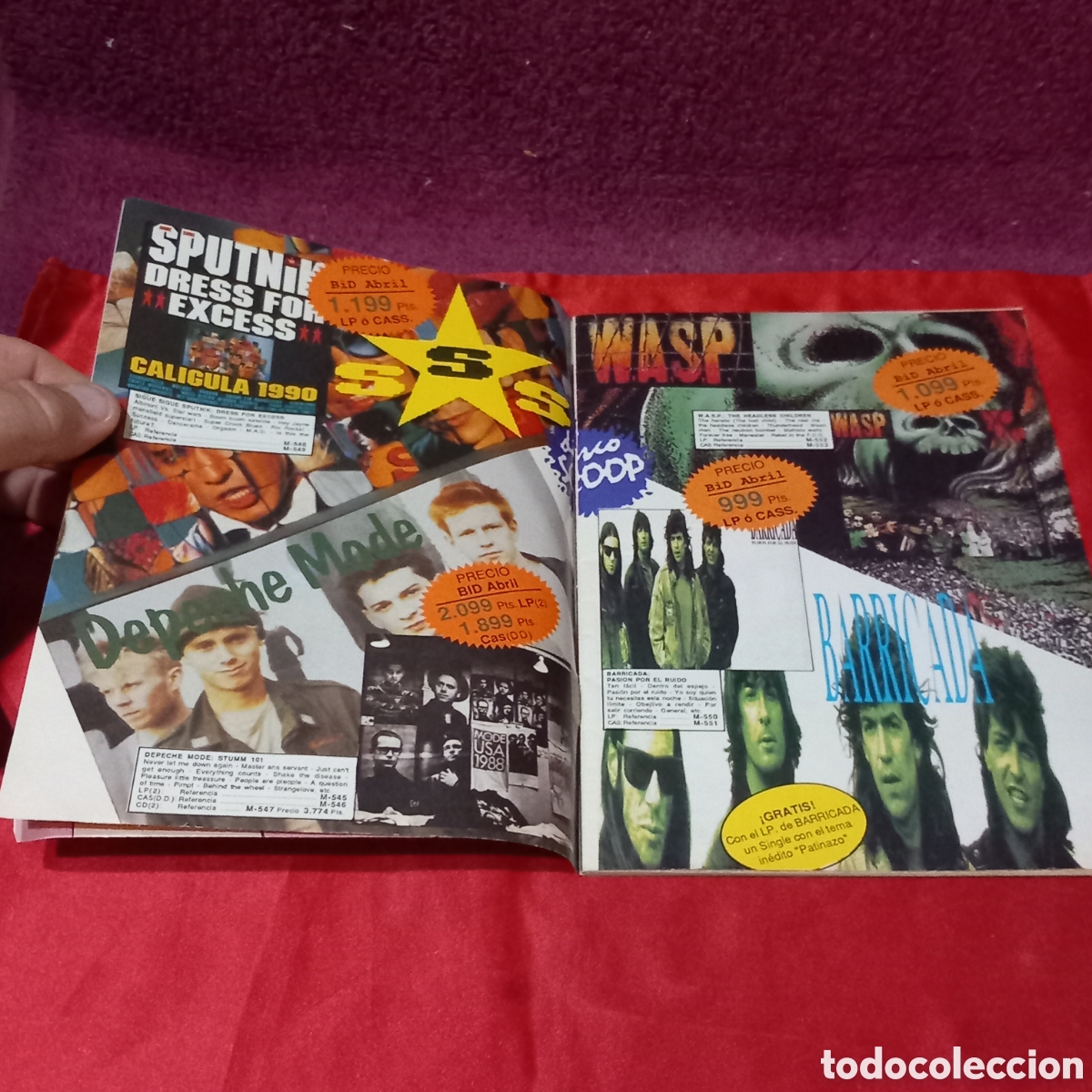 Revistas de m&uacute;sica: REVISTA CATALOGO BID/MADONNA/ALASKA y DINARAMA/DEPECHE MODE/BARRICADA_/RADIO FUTURA