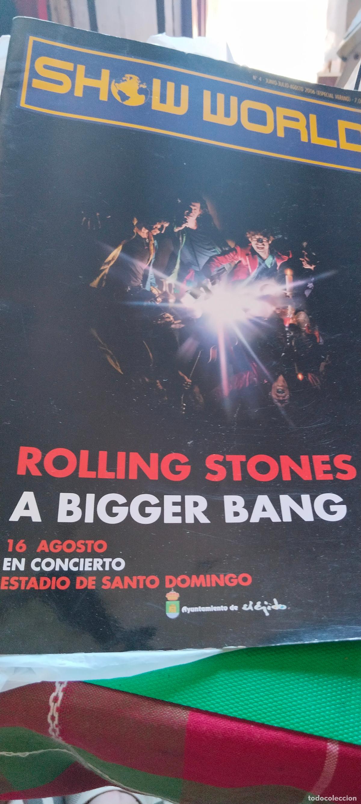 Revistas de m&uacute;sica: ROLLING STONES A BIGGER BANG PORTADA SHOW WORLD