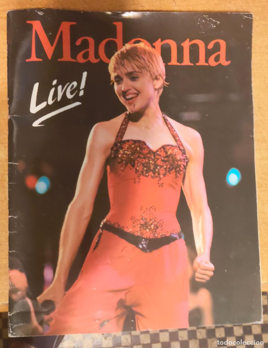 Revistas de m&uacute;sica: Madonna live revista musical monogr&aacute;fica concierto a&ntilde;o 1987 incluye p&oacute;ster