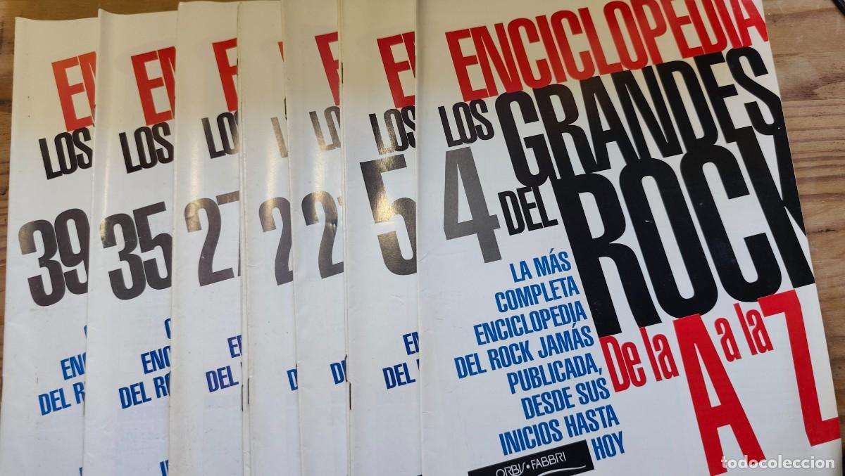 Revistas de m&uacute;sica: ENCICLOPEDIA LOS GRANDES DEL ROCK - 9 FASCICULOS - N&ordm; 4, 5, 14, 21, 25, 26, 27, 35, 39 - FOTOS ADIC.
