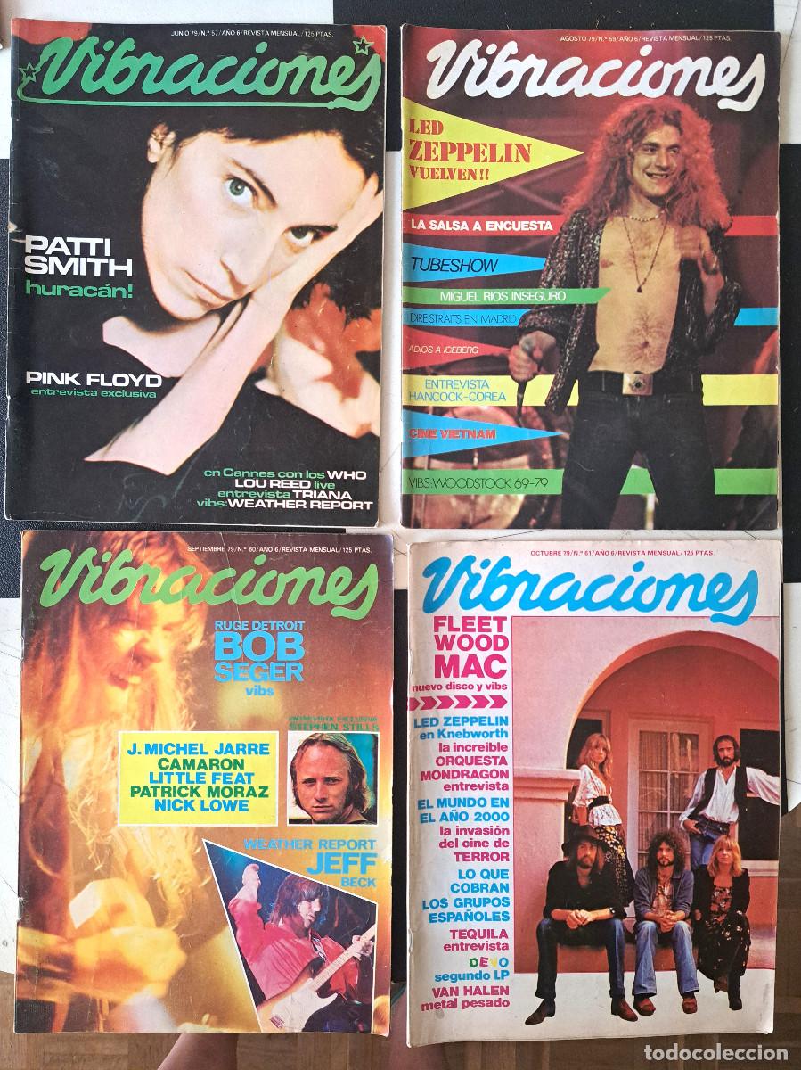 Revistas de m&uacute;sica: LOTE 4 revistas vibraciones 57-59-60-61