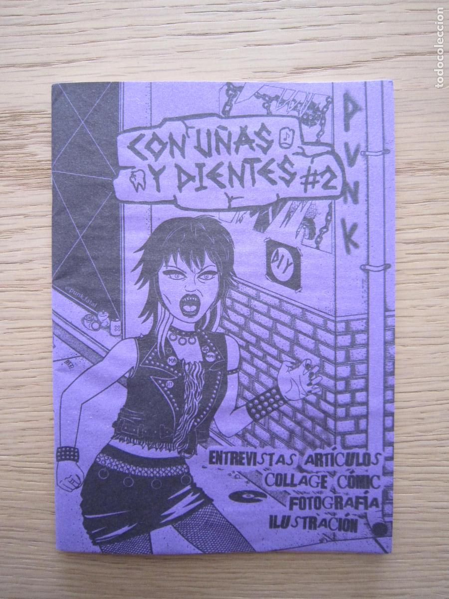 Revistas de m&uacute;sica: FANZINE - PUNK - CON U&Ntilde;AS Y DIENTES N&ordm;2 - IMPORTACI&Oacute;N CHILE