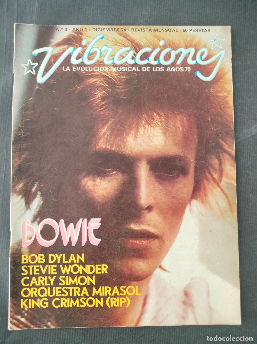 Revistas de m&uacute;sica: REVISTA VIBRACIONES N&ordm; 3 DAVID BOWIE DICIEMBRE 1974 SIN POSTER