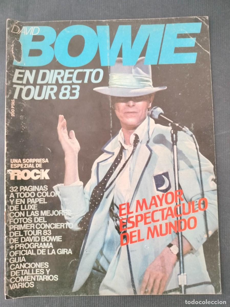 Revistas de m&uacute;sica: DAVID BOWIE EN DIRECTO TOUR 83 SIN PROGRAMA SOLO FOTOS