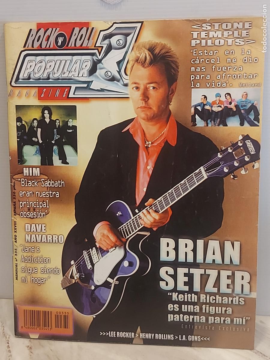 Revistas de m&uacute;sica: POPULAR 1 | N.&ordm; 335 | BRIAN SETZER | STONE TEMPLE PILOTS | DAVE NAVARRO | HIM | GARBAGE | L.A. GUNS