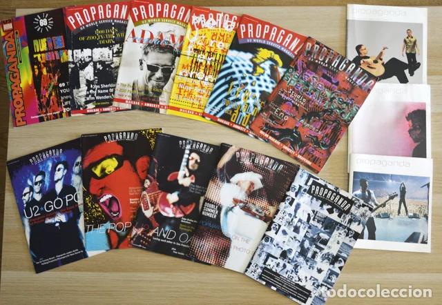 Revistas de m&uacute;sica: U2 PROPAGANDA (14 ejemplares)