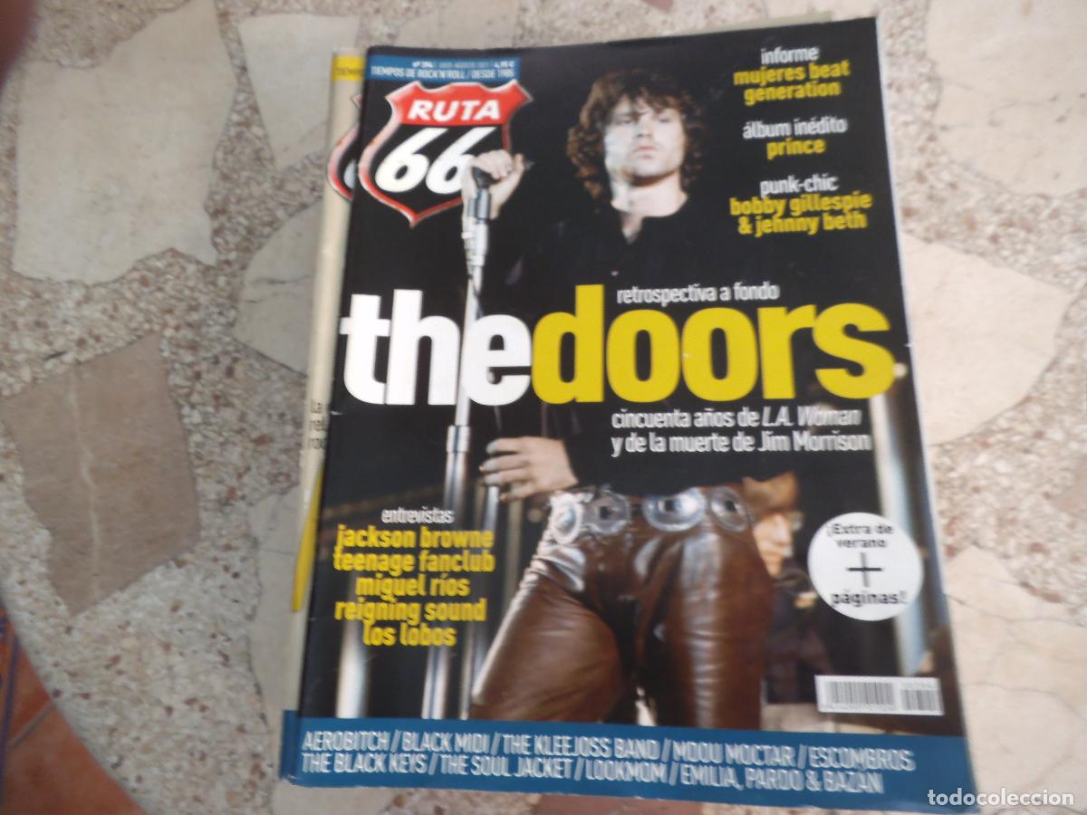 Revistas de m&uacute;sica: ruta 66 n&ordm; 394, the doors, mujeres beat generations, prince, los lobos, miguel rios, teenage fanclub