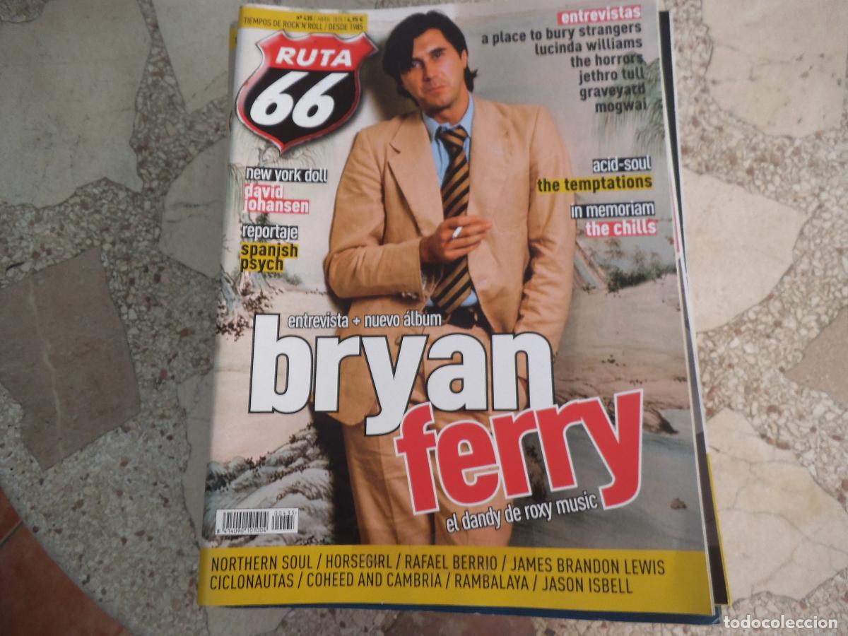 Revistas de m&uacute;sica: ruta 66 n&ordm; 435, bryan ferry, new york doll, spanish psych, jethro tull, the temptations, the chills