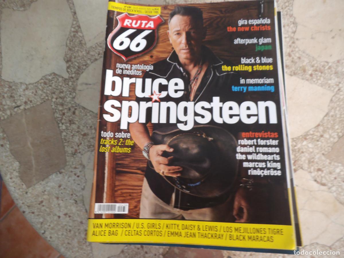 Revistas de m&uacute;sica: ruta 66 n&ordm; 438, bruce springsteen, the rolling stones, the new christs, terry manning