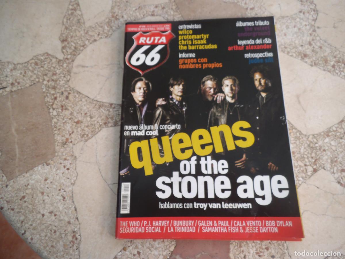 Revistas de m&uacute;sica: ruta 66 n&ordm; 416, queens of the stone age ,the who, bunbury, galen & paul, cala vento, bob dylan