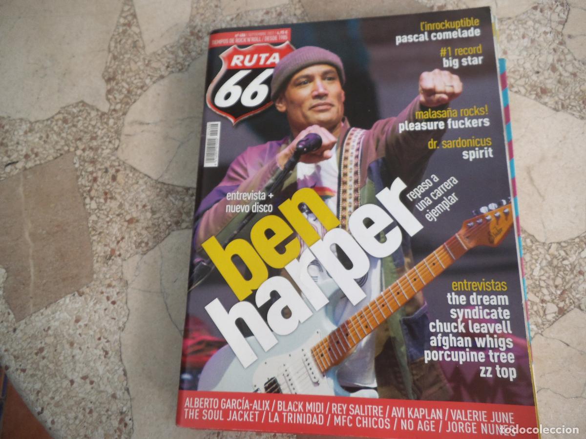 Revistas de m&uacute;sica: ruta 66 n&ordm; 406, ben harper, pascal comelade, big star, zztop, pleasure fuckers, spirit, the dream.