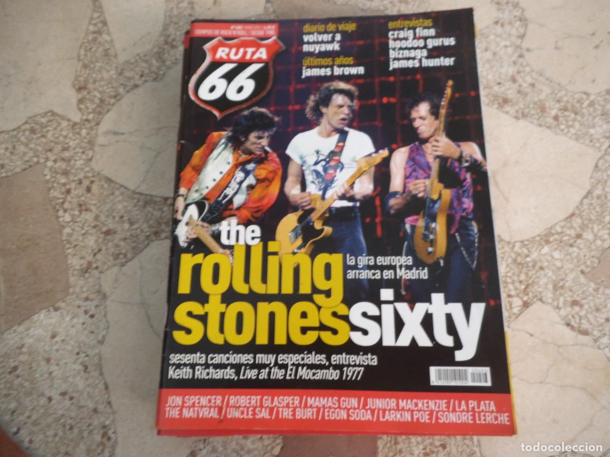Revistas de m&uacute;sica: ruta 66 n&ordm; 403, the rolling stone sixty. james brown, john spencer, robert glasper, junio mackenzie