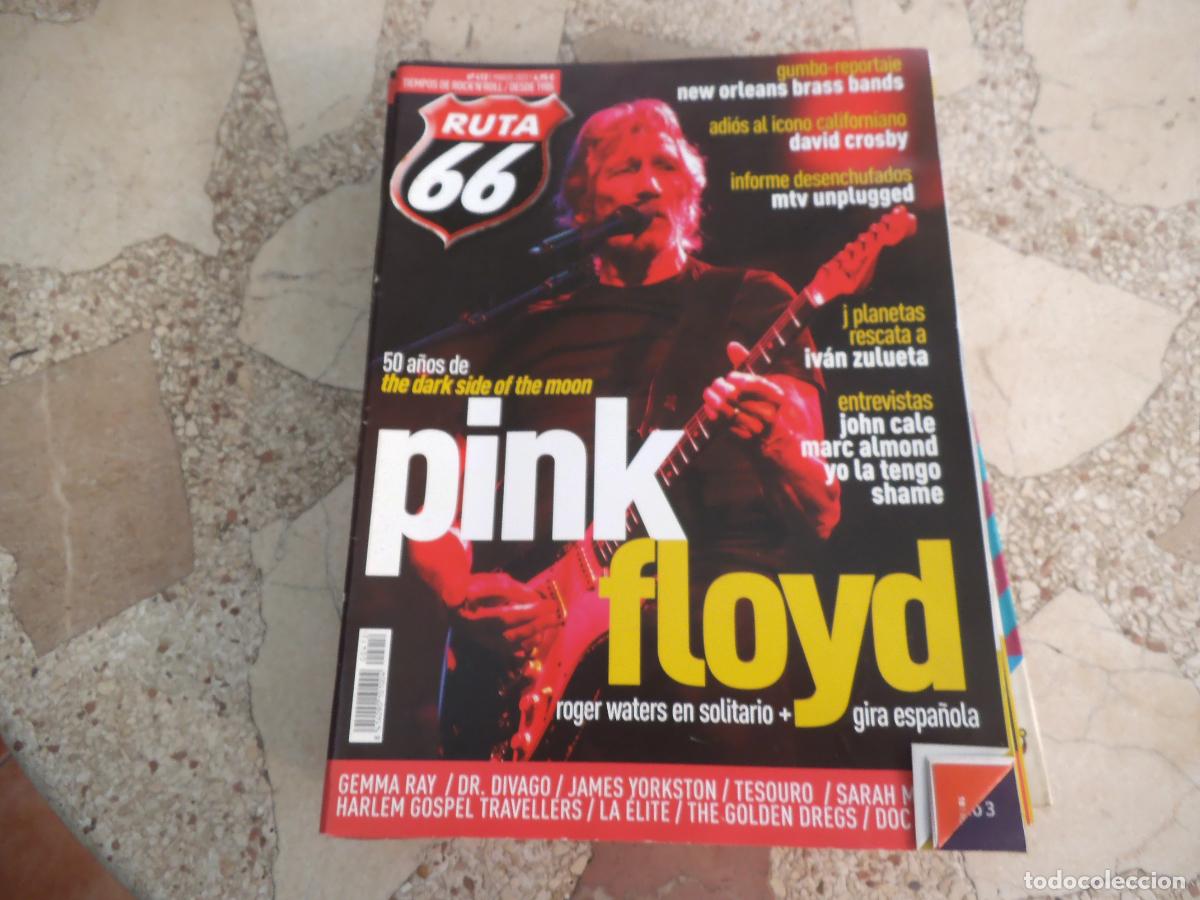 Revistas de m&uacute;sica: ruta 66 n&ordm; 412, pink floyd, john cale, david crosby, gemma gospel, la elite, doc burner