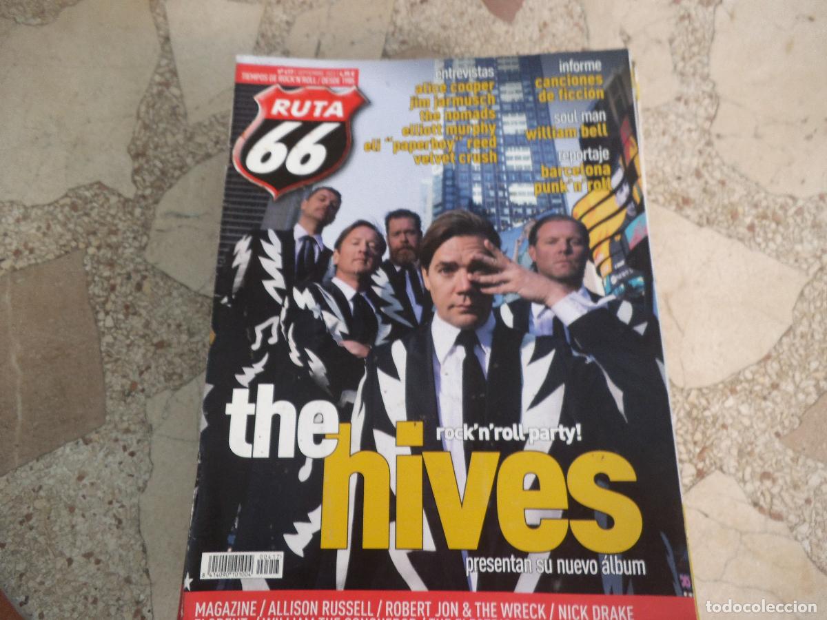 Revistas de m&uacute;sica: ruta 66 n&ordm; 417, the hives alice cooper, jim jarmusch, canciones de ficcion, barcel&ntilde;ona punk'n'roll