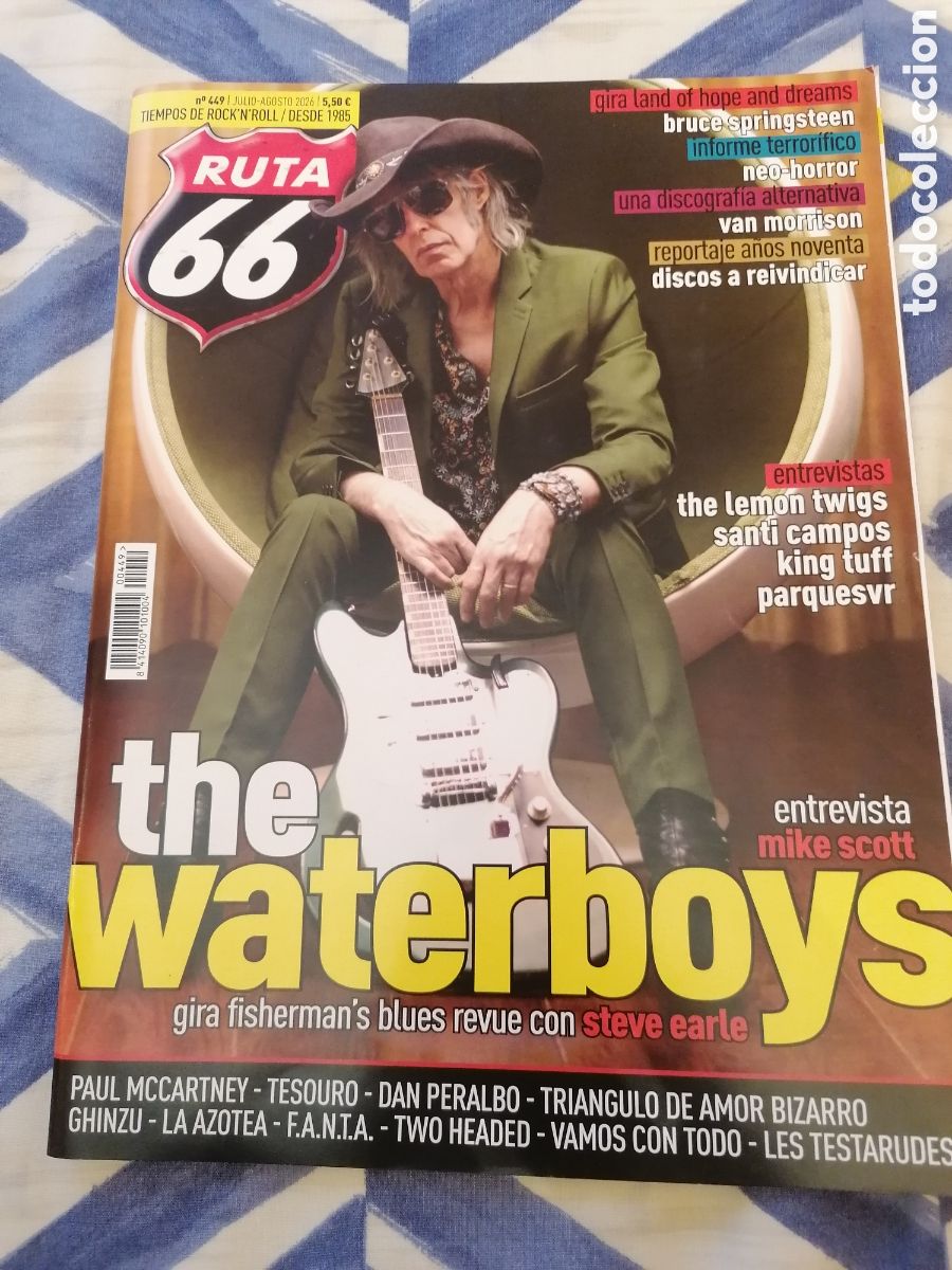 Revistas de m&uacute;sica: Ruta 66 N&ordm; 449.Julio/Agosto 2026.The Waterboys,Bruce Springsteen,Van Morrison,The Lemon Twigs