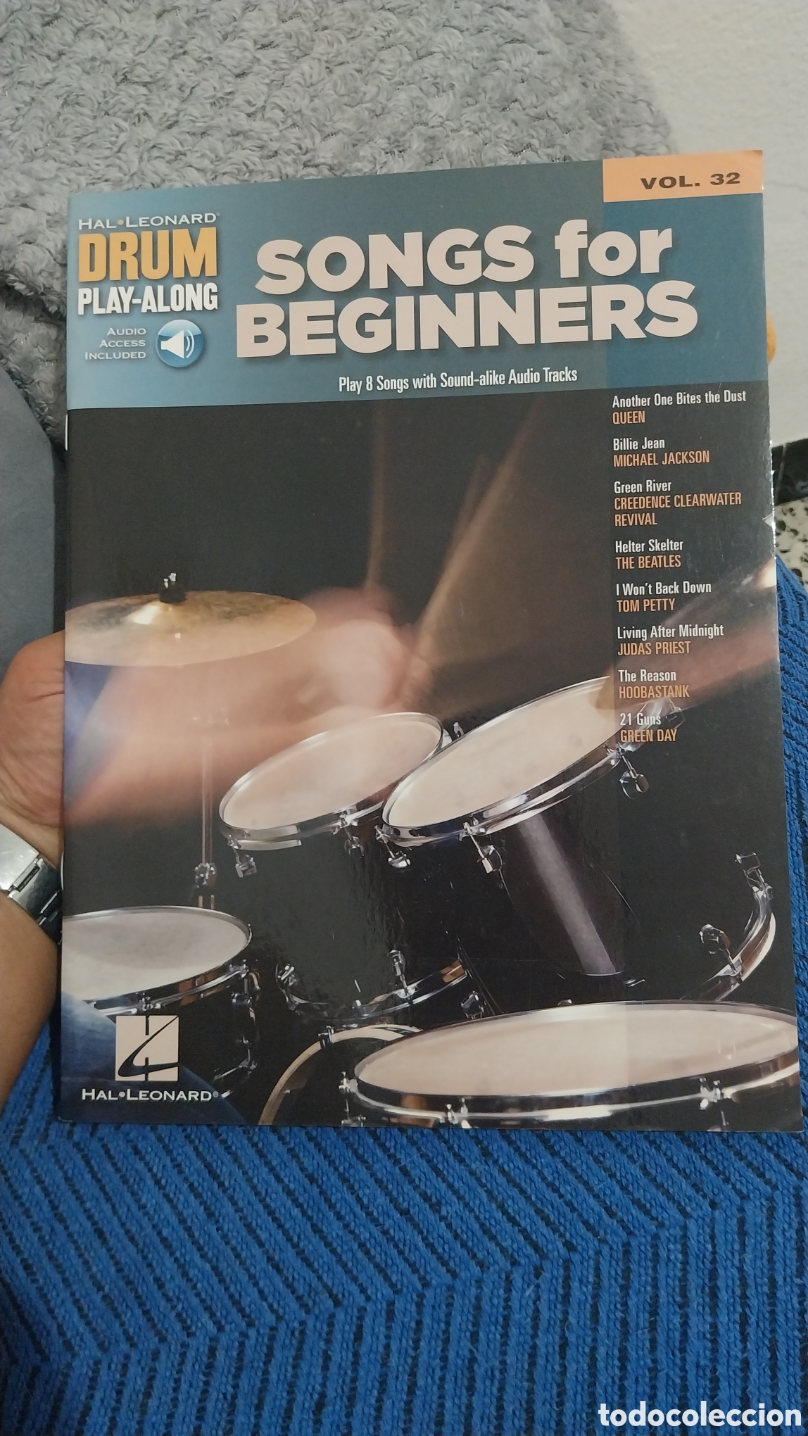Revistas de m&uacute;sica: Revista Songs for beginners drum vol. 32