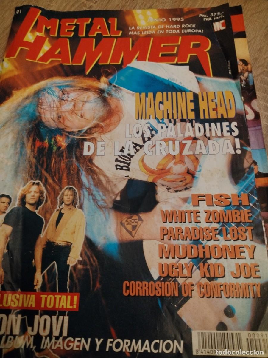 Revistas de m&uacute;sica: Metal hammer 91 -contiene p&oacute;ster central