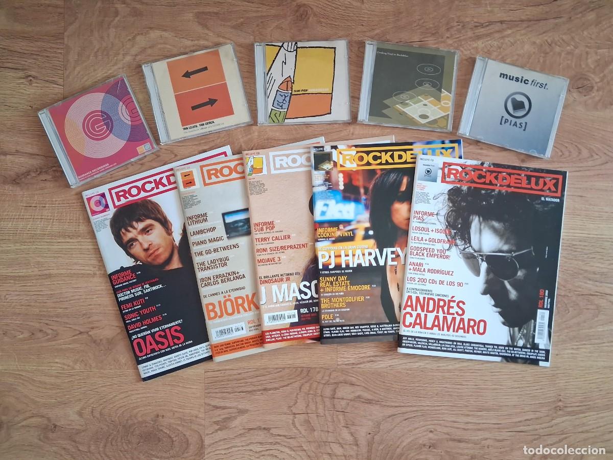 Revistas de m&uacute;sica: Rockdelux a&ntilde;o 2000 (RDL 176&ndash;180, 5 revistas + CDs)