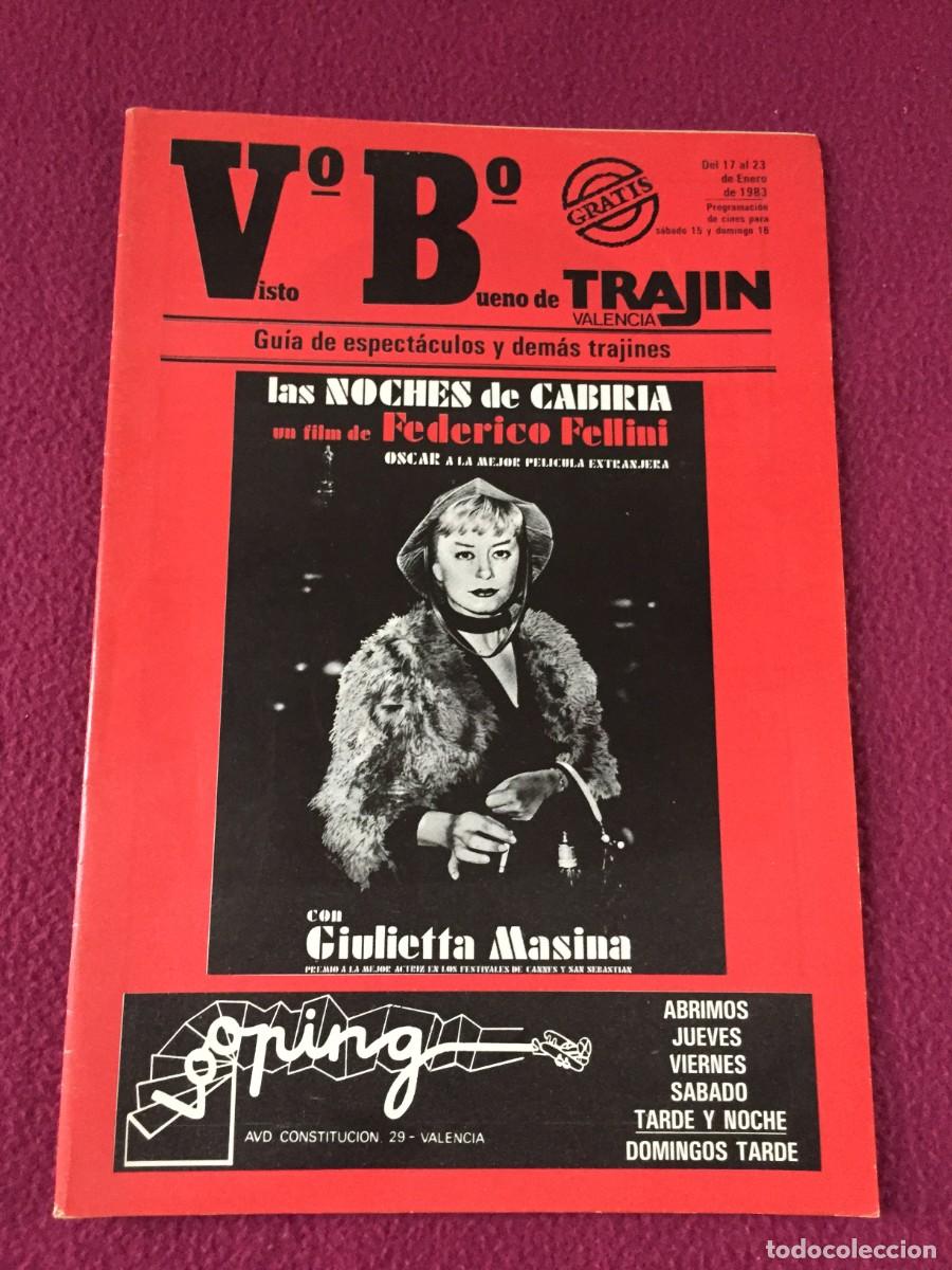 Revistas de m&uacute;sica: Revista Trajin Valencia 1983 - CINE PEDRO ALMODOVAR - FANZINES - DISCOTECAS -RUTA DEL BAKALAO