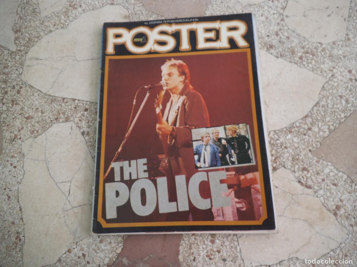Revistas de m&uacute;sica: popular 1 ,poster n&ordm; 3, the police , no clavado,