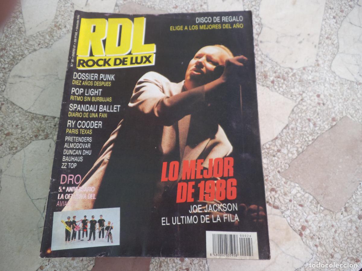 Revistas de m&uacute;sica: rock de lux n&ordm; 26, disco no, dossier punk, pop light, spandau ballet, paris texas, almodovar